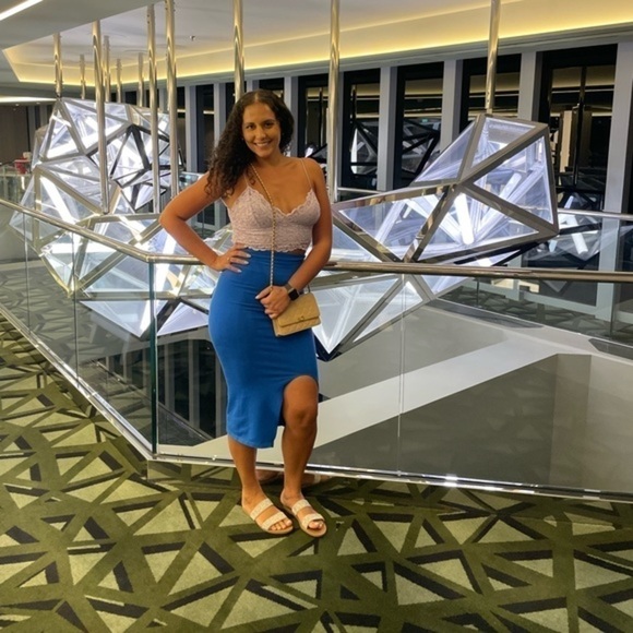 EXPRESS Lilac Purple Crop Top Size Small - Picture 2 of 7